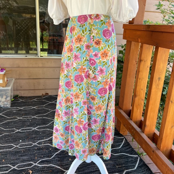 Christopher & Banks Vintage 2000s Floral Maxi Skirt size 6 - Picture 4 of 5